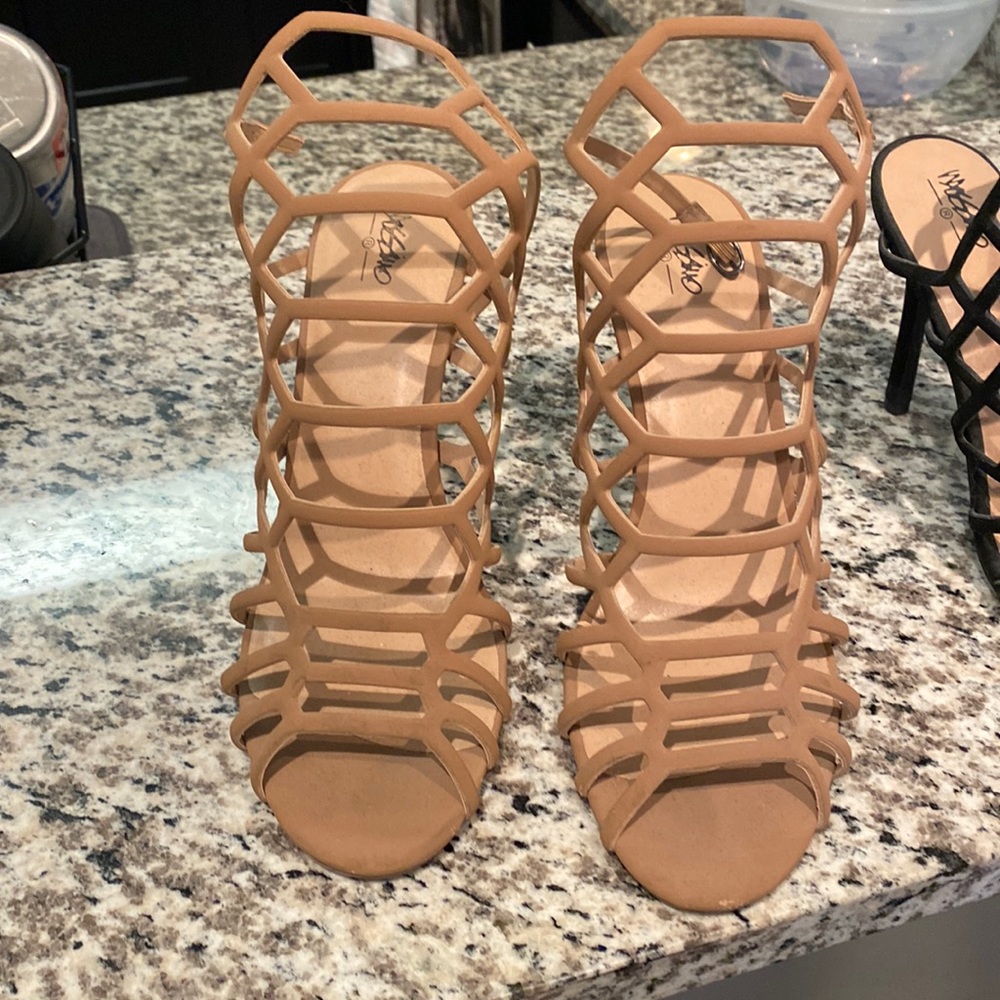 Tan target heels